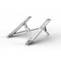 Suport laptop Serioux, SRXNCPU6L, material aluminiu, dimensiune deschisă: 197x245x4mm,dimensiune pliată: 60 x 245 x 4mm, grosime
